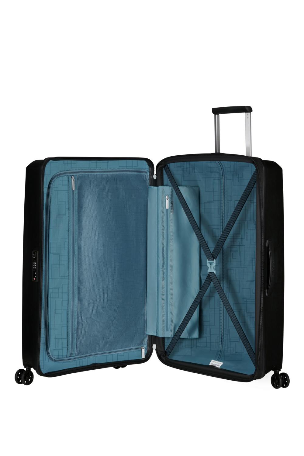 Чемодан American Tourister AEROSTEP 77x50x29/32 см Черный (MD8*09003) - фото 3