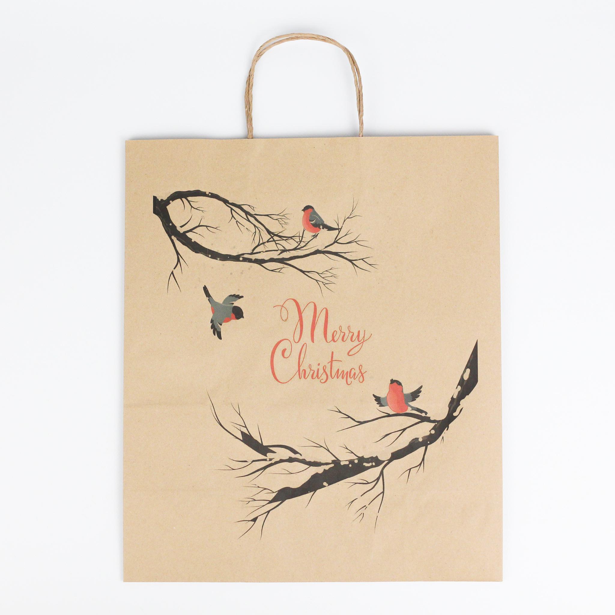 Подарочный пакет бумажный Merry Christmas 320х150х380 мм 10 шт. - фото 5 Подарочный пакет бумажный Merry Christmas 320х150х380 мм 10 шт. - фото 5