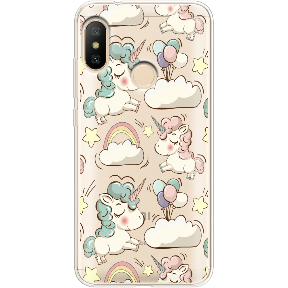 Чохол BoxFace Xiaomi Mi A2 Lite Unicorns Прозорий силікон (34892-cc2-34892)