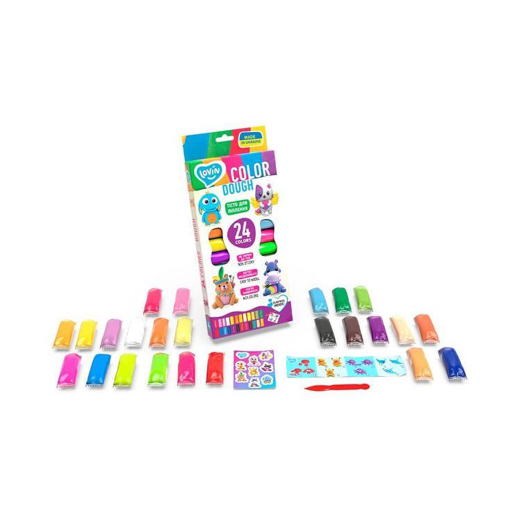 Тісто для ліплення Lovin Color 41184 24 кольорів (RLT26657)