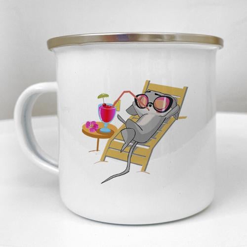 Кружка металлическая Camper "Перерва на каву та помріяти" 250 мл (KRM_23S039)