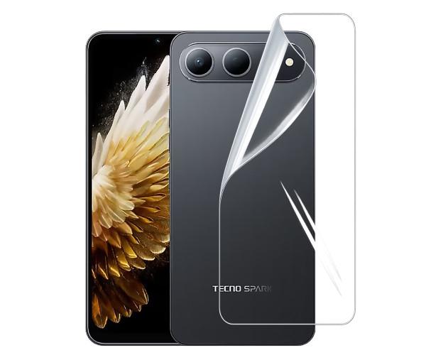 Пленка гидрогелевая Hydrogel Film для Tecno Spark 40 5G на заднюю панель Transparent
