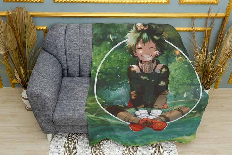 Плед Izuku Midoriya in the forest My Hero Academia плюш однослойный 150х210 см (113051-1) Плед Izuku Midoriya in the forest My Hero Academia плюш однослойный 150х210 см (113051-1)