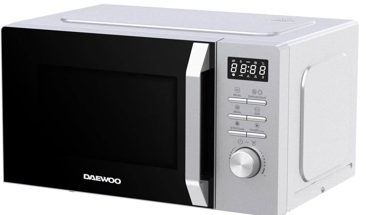 Микроволновая печь вместительная Daewoo MD-FC206GS для разогрева размораживания и гриля
