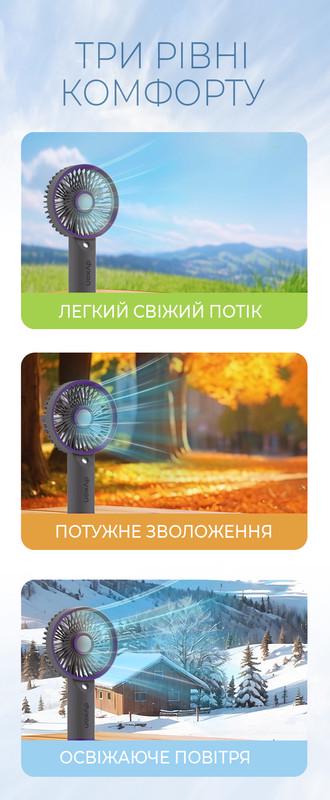 Вентилятор зі зволоженням DYXON MEGAFAN 3003 акумуляторний Gray (DXNFNMGFN3003G) - фото 3 Вентилятор зі зволоженням DYXON MEGAFAN 3003 акумуляторний Gray (DXNFNMGFN3003G) - фото 3