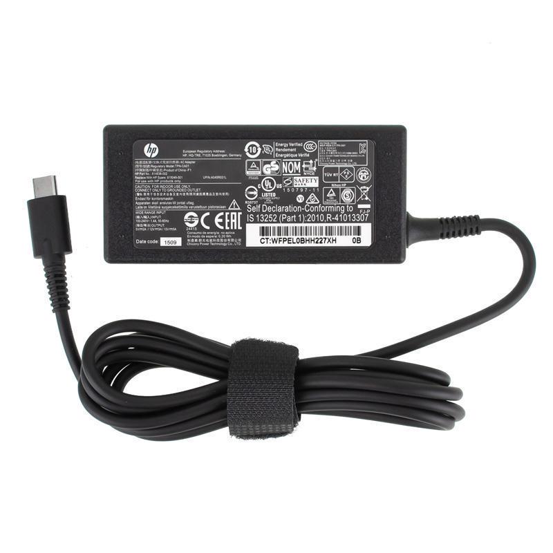 Блок питания для ноутбука HP Chromebook X360 11-AE 15V 3A 45W USB TYPE-C (213393) Блок питания для ноутбука HP Chromebook X360 11-AE 15V 3A 45W USB TYPE-C (213393)
