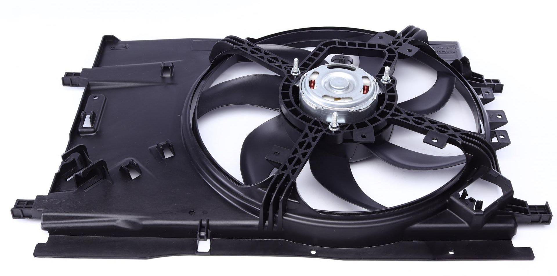 Вентилятор радиатора Fiat Punto/Opel Corsa 05- с диффузором (47236)