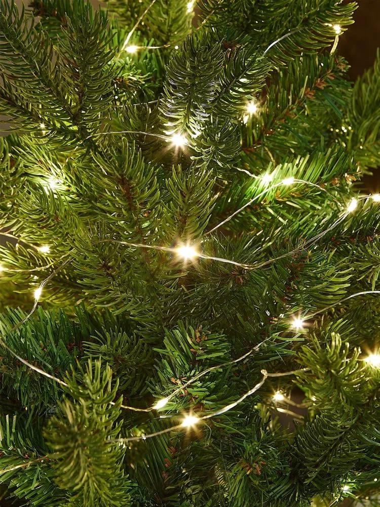 Гирлянда-нить BRS Роса 100LED на батарейках АА 10 м Gold (22870959) - фото 6