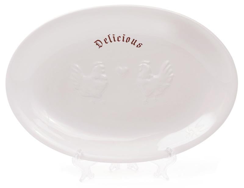 Блюдо керамическое Тоскана Family DELICIOUS 33х22 см с объемным рисунком (32313432) Блюдо керамическое Тоскана Family DELICIOUS 33х22 см с объемным рисунком (32313432)