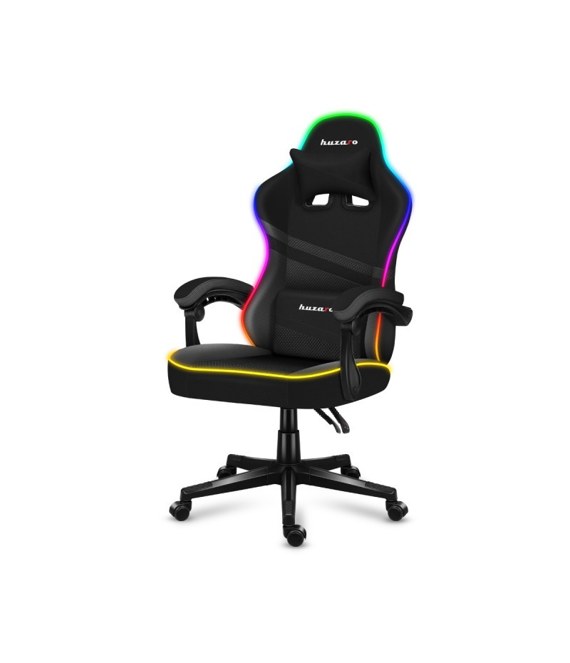 Кресло компьютерное Huzaro Force 4.4 RGB Black (4.4 RGB Black) - фото 4