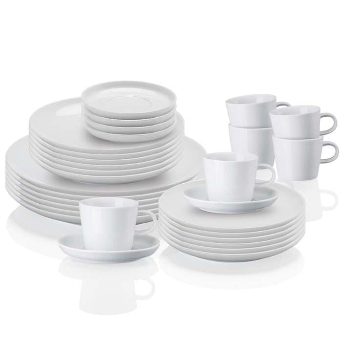 Столовий сервіз Arzberg Cucina сімейний 30 пр. Білий (33497583)