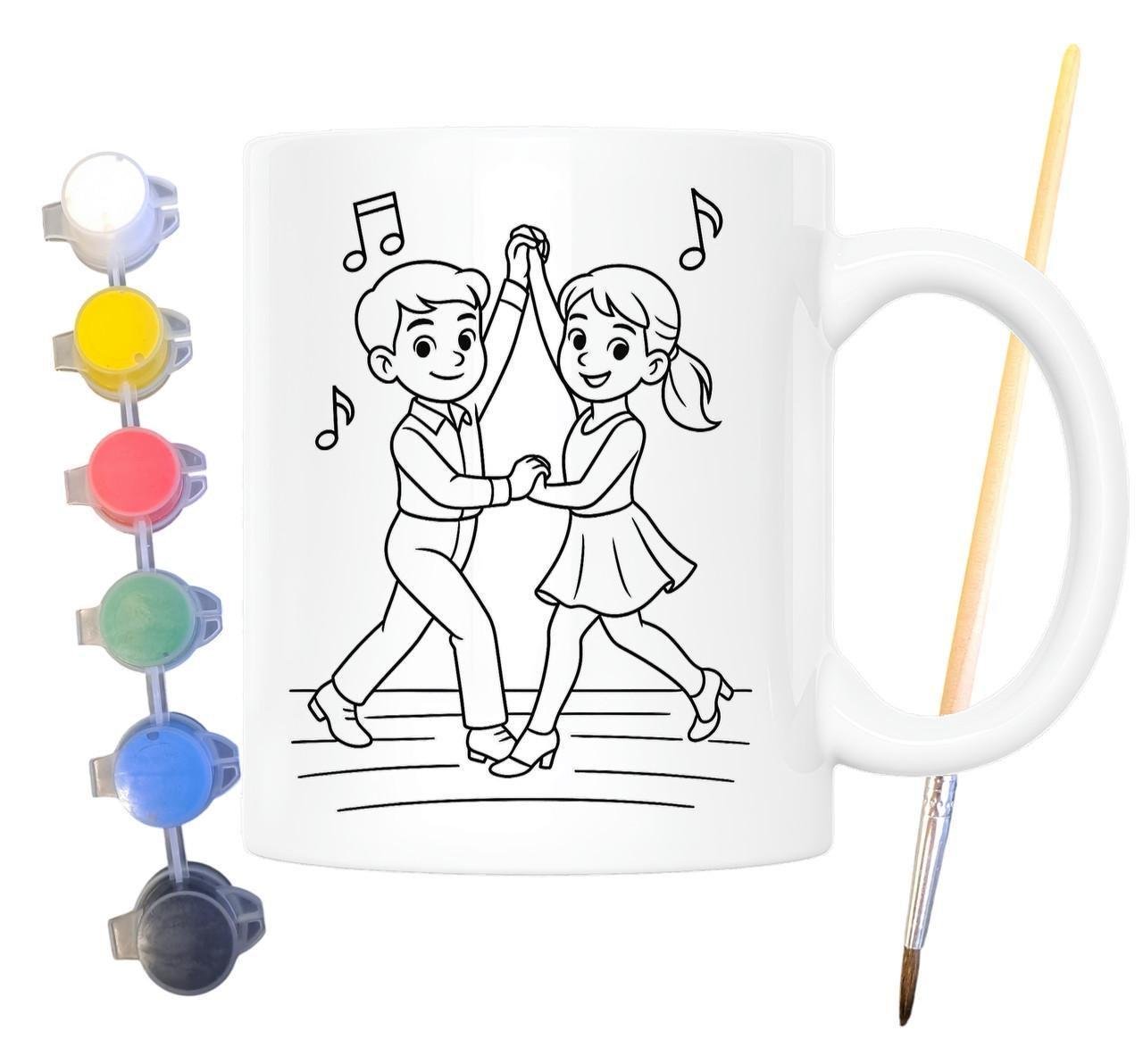 Набор для творчества кружка раскраска Вальс 330 мл Белый (КР0119)