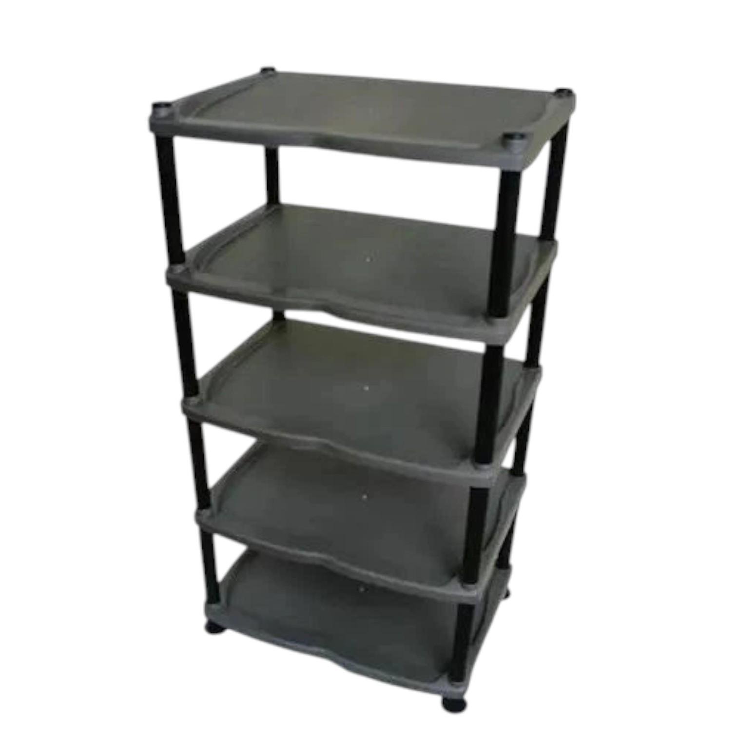 Полиця для зберігання взуття Effe на 5 рівнів із пластику Сірий (147-46-23008) Полиця для зберігання взуття Effe на 5 рівнів із пластику Сірий (147-46-23008)