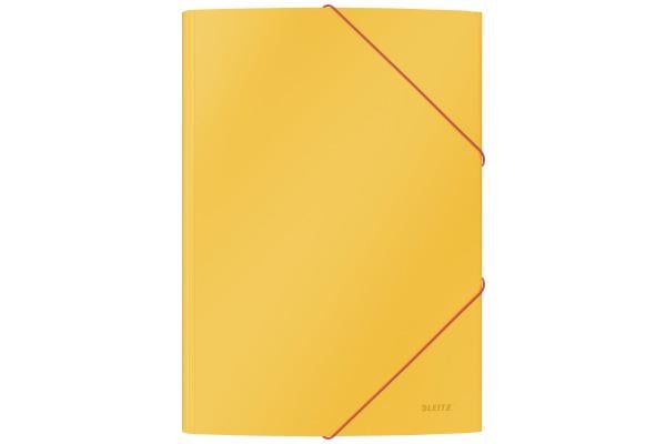 Папка LEITZ Cosy А4 картонная на резинке Желтый (3002-00-19) - фото 1 Папка LEITZ Cosy А4 картонная на резинке Желтый (3002-00-19) - фото 1