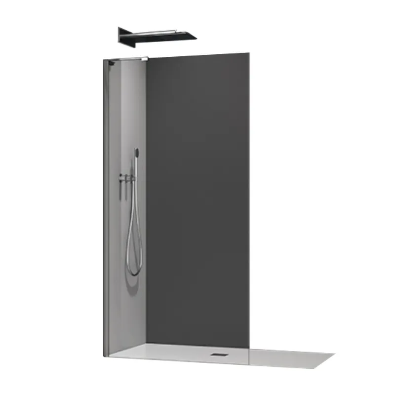 Душевая перегородка KOER SR SP02-100x200-TR-07 Walk-In прозрачное стекло Easy Clean 8 мм Графитовый (KR5397) Душевая перегородка KOER SR SP02-100x200-TR-07 Walk-In прозрачное стекло Easy Clean 8 мм Графитовый (KR5397)