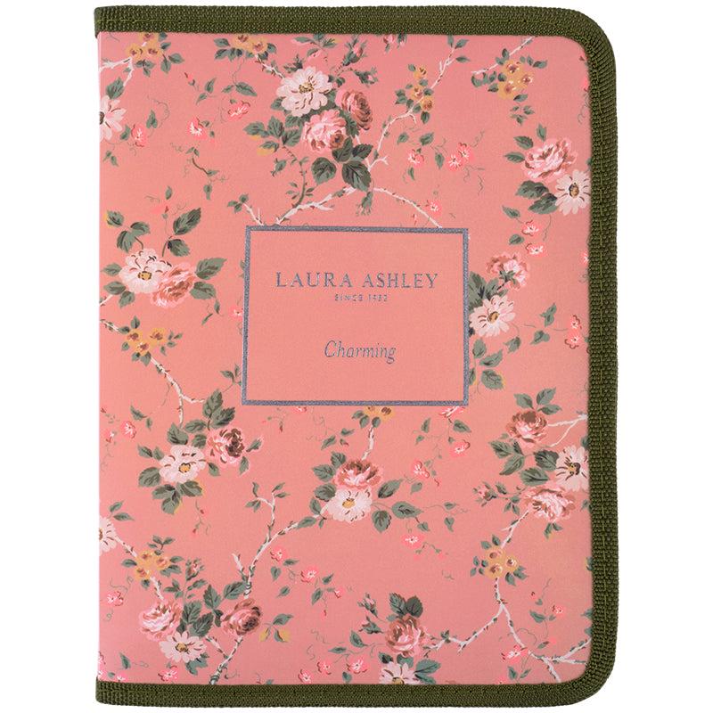 Папка объемная на молнии Axent Laura Ashley Charming А5+ Персиковый (1805-30-A)
