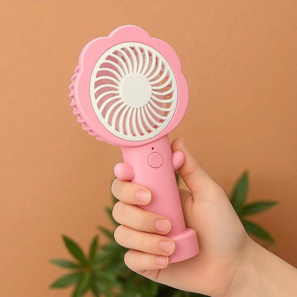 Вентилятор портативний на акумуляторі та USB Квітка Рожевий (51-рож-BT-8861) - фото 3 Вентилятор портативний на акумуляторі та USB Квітка Рожевий (51-рож-BT-8861) - фото 3