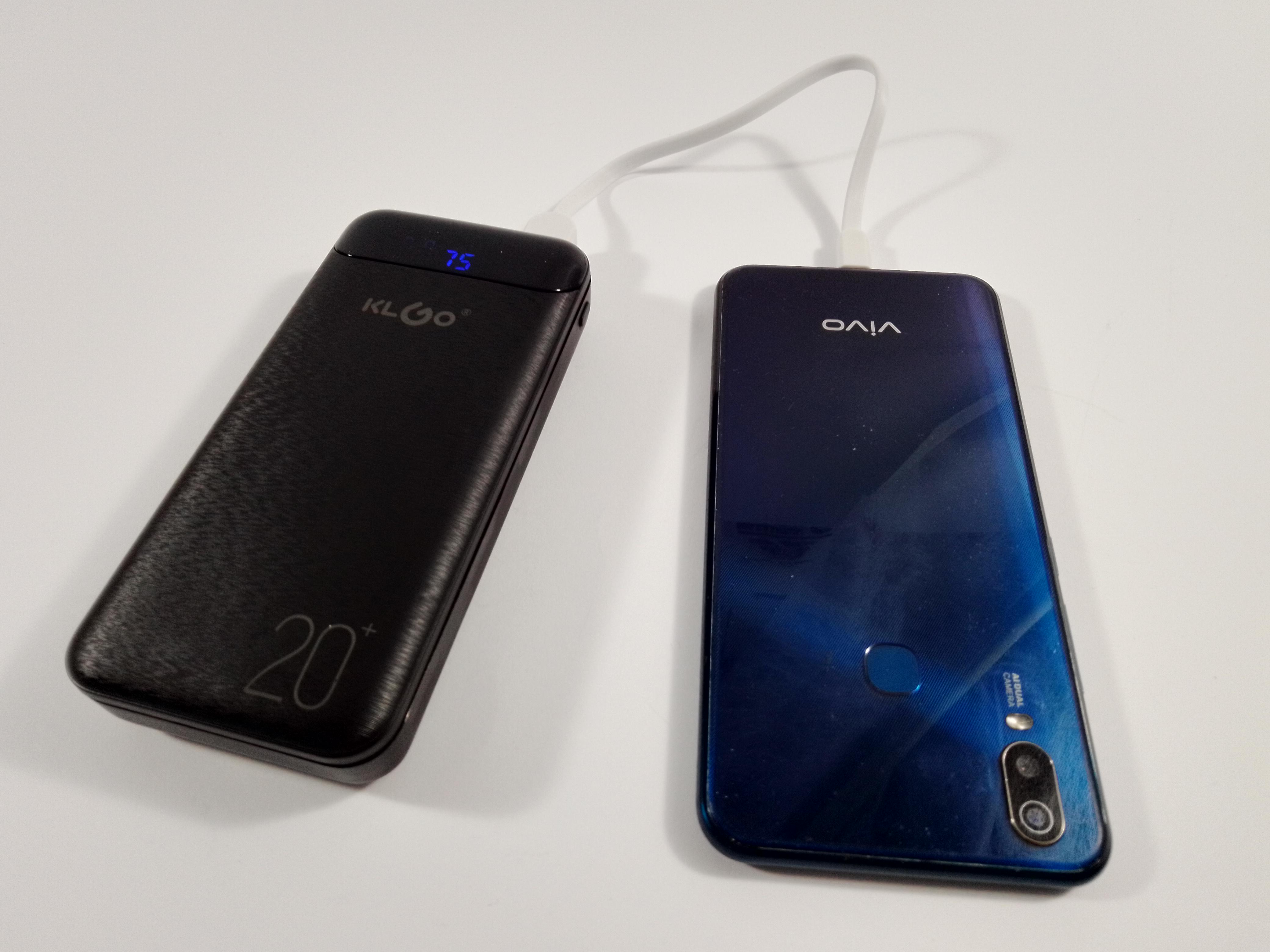 Внешний аккумулятор KLGO 20000 mAh KP-89 Черный (8770094) - фото 9