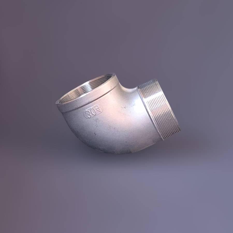 Відвід різьбовий DN80 ВН/ЗР BSPP н/ж сталь AISI304 90° Class 150 3" (29203143) - фото 7 Відвід різьбовий DN80 ВН/ЗР BSPP н/ж сталь AISI304 90° Class 150 3" (29203143) - фото 7