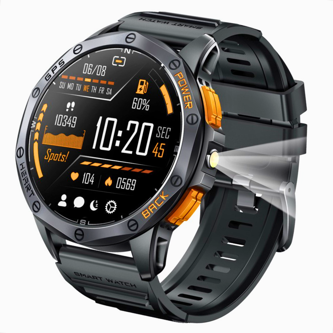 Смарт-годинник чоловічий Modfit Pathfinder з GPS/компасом/водонепроникний/IP68/прийом дзвінків Чорний (1077-0345)