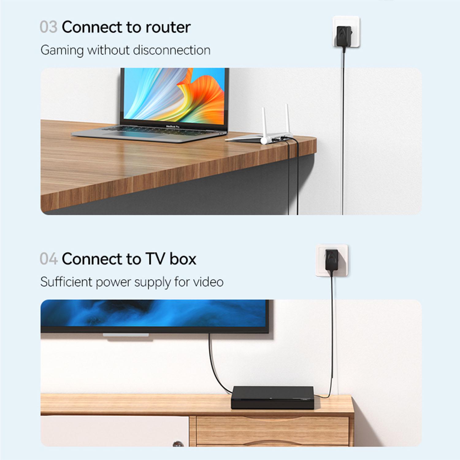 Блок питания Vention DC 3,5 мм х 1.35 мм 5W 5В/1А AC-DC Черный (TPQ-236A050100VW01) - фото 6