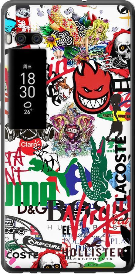 Чехол на Meizu Pro 7 Plus Many different logos (4022u-1131-42517) Чехол на Meizu Pro 7 Plus Many different logos (4022u-1131-42517)