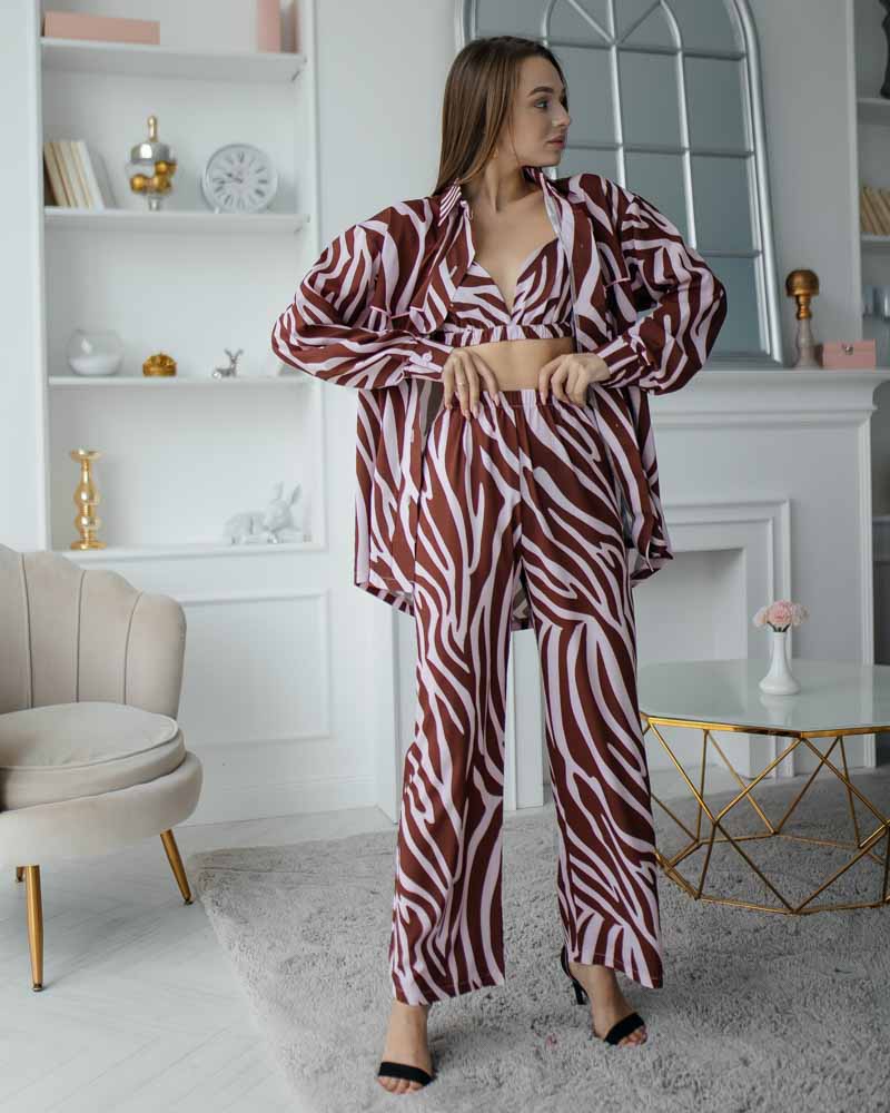 Піжама жіноча Модельєр 7748 р. 44 Бордово-рожевий (11503) - фото 5 Піжама жіноча Модельєр 7748 р. 44 Бордово-рожевий (11503) - фото 5