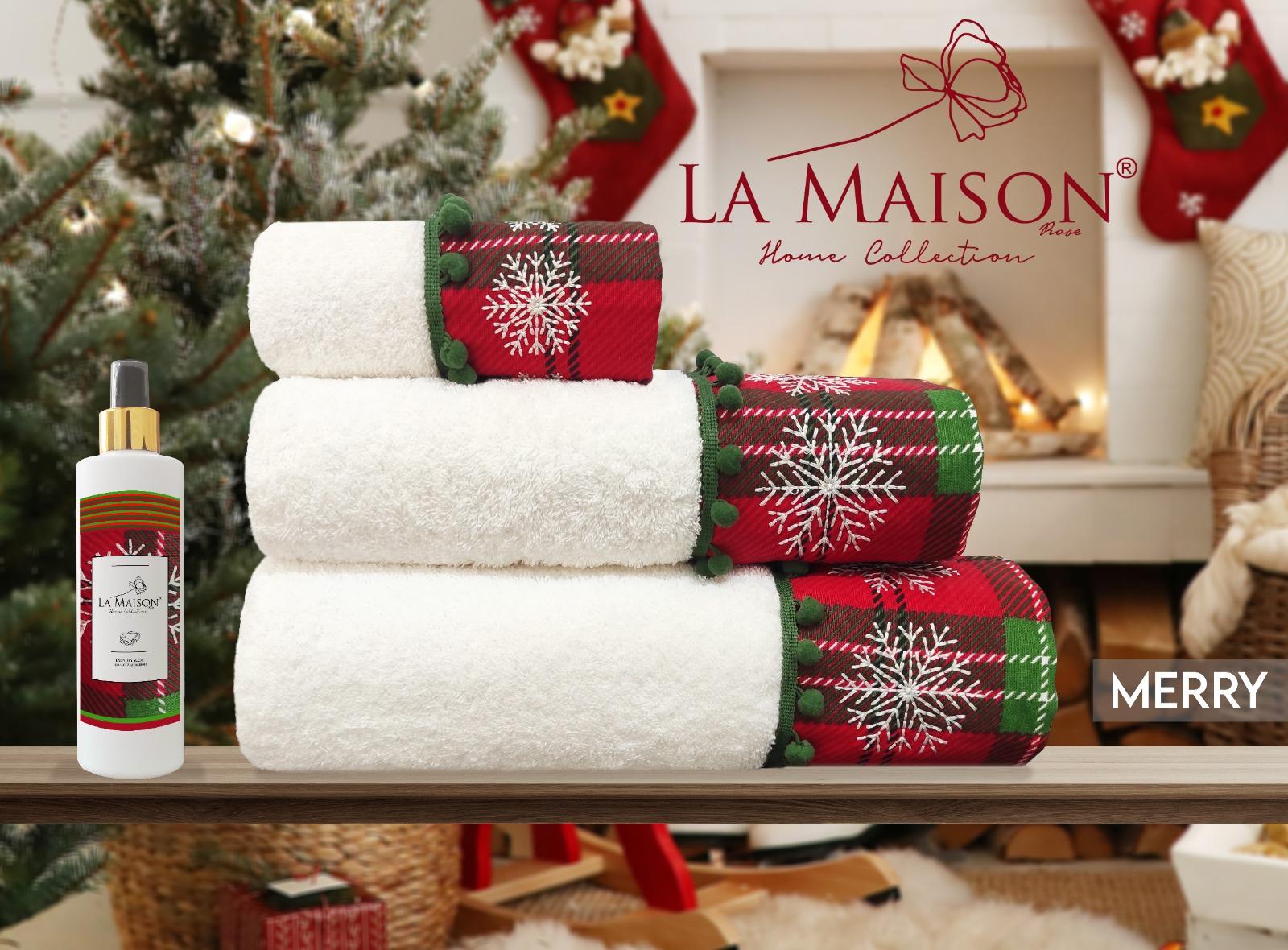 Подарунковий набір рушників La Maison d'Armorine 3 шт. з ароматом Merry 30486 (29657105) - фото 6