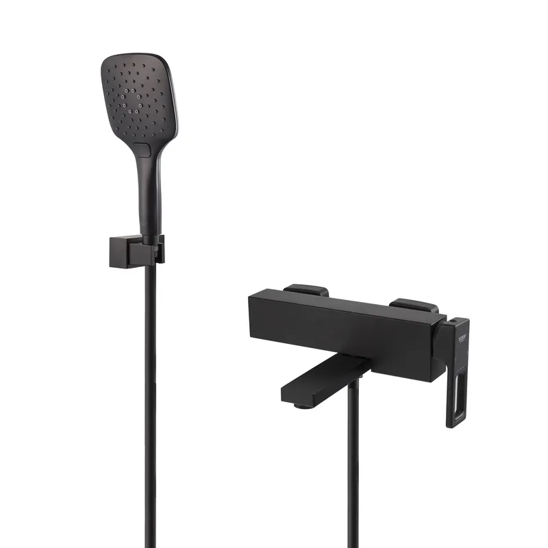 Змішувач для ванни з коротким виливом KOER KB-41009-05 Black (KR6018)