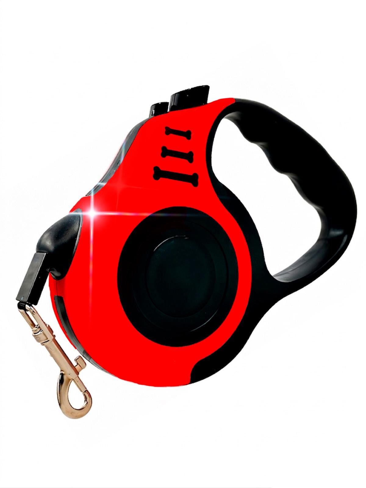 Поводок-рулетка BRS для собак маленьких и средних пород весом до 15 кг 5 м Черно-красный (585768448) Поводок-рулетка BRS для собак маленьких и средних пород весом до 15 кг 5 м Черно-красный (585768448)