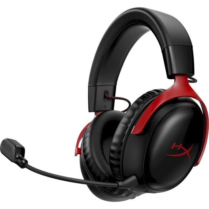 Гарнітура HyperX Cloud III Wireless накладна DTS Headphone X драйвери 53 мм Червоно-Чорний (628167)