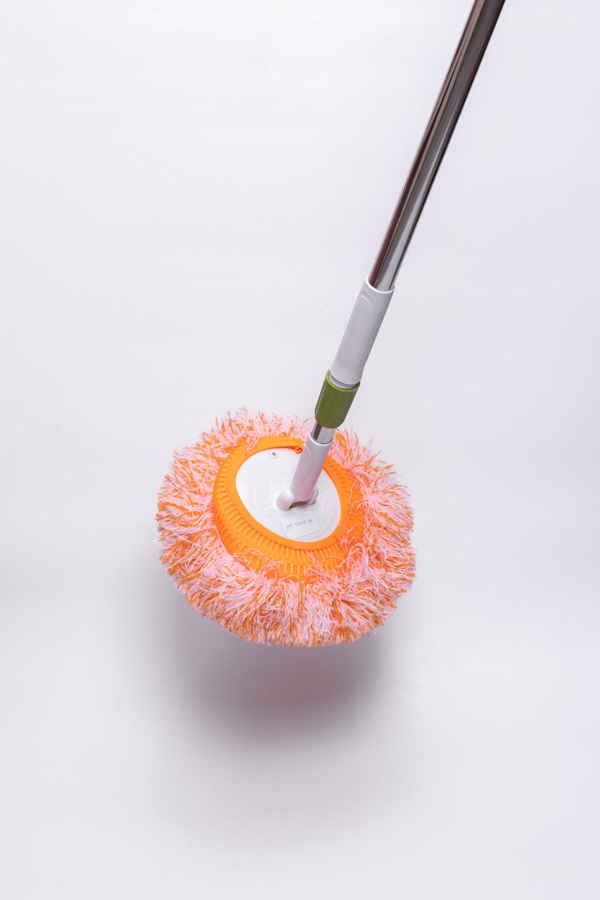 Швабра с телескопической ручкой и круглой сменной насадкой для уборки плитки/ламината/линолеума (HP-35015-36) - фото 5 Швабра с телескопической ручкой и круглой сменной насадкой для уборки плитки/ламината/линолеума (HP-35015-36) - фото 5