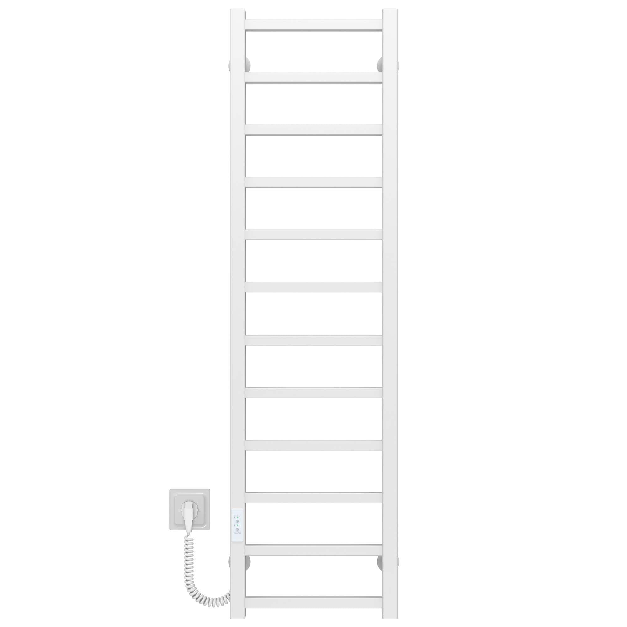 Рушникосушарка електрична Deffi Forest П12 WD04 ліве підключення нержавіюча сталь 200х1200 мм Білий (A.FR.120.20.12.E.W.L.4)