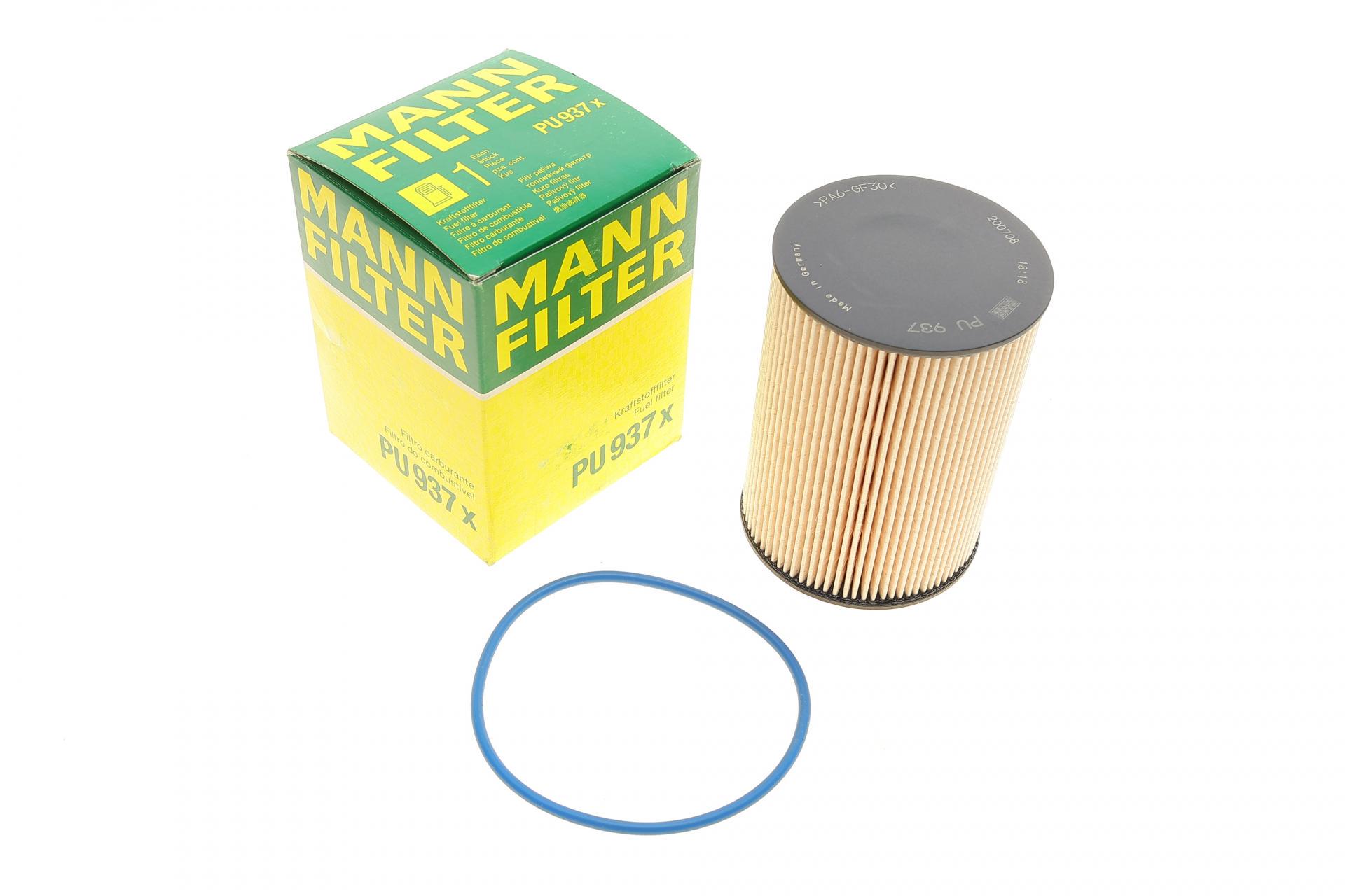 Фильтр топливный Mann-Filter для Citroen C5/Peugeot 407 2,7HDI 04- (PU 937 X)
