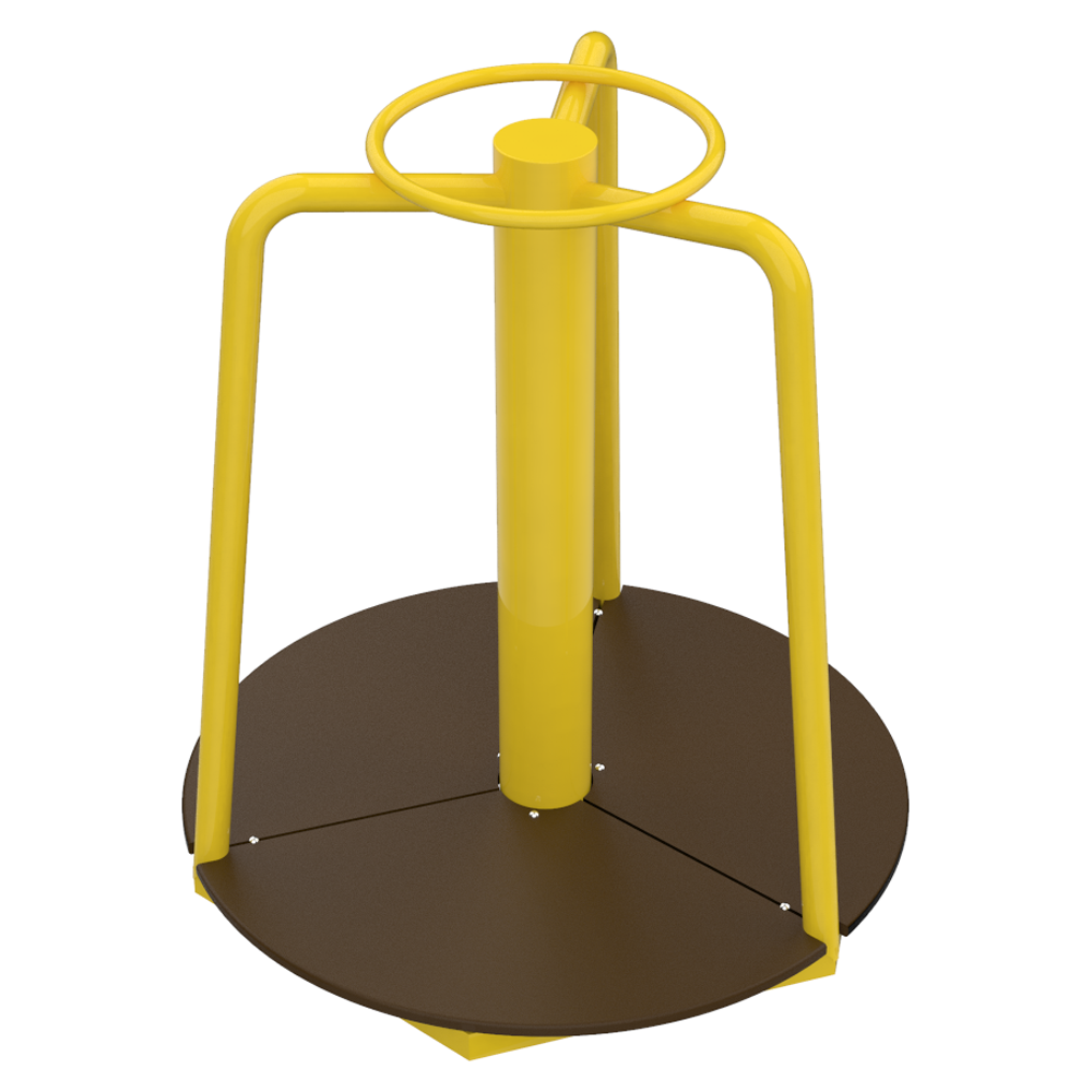 Карусель для детской площадки Kidigo Малыш 90х90х100 см Желтый (1419112821)