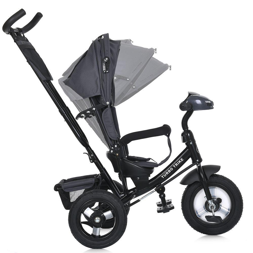 Дитячий велосипед триколісний Turbo Trike MT 1006 гумові колеса Графітовий (723274576) - фото 3