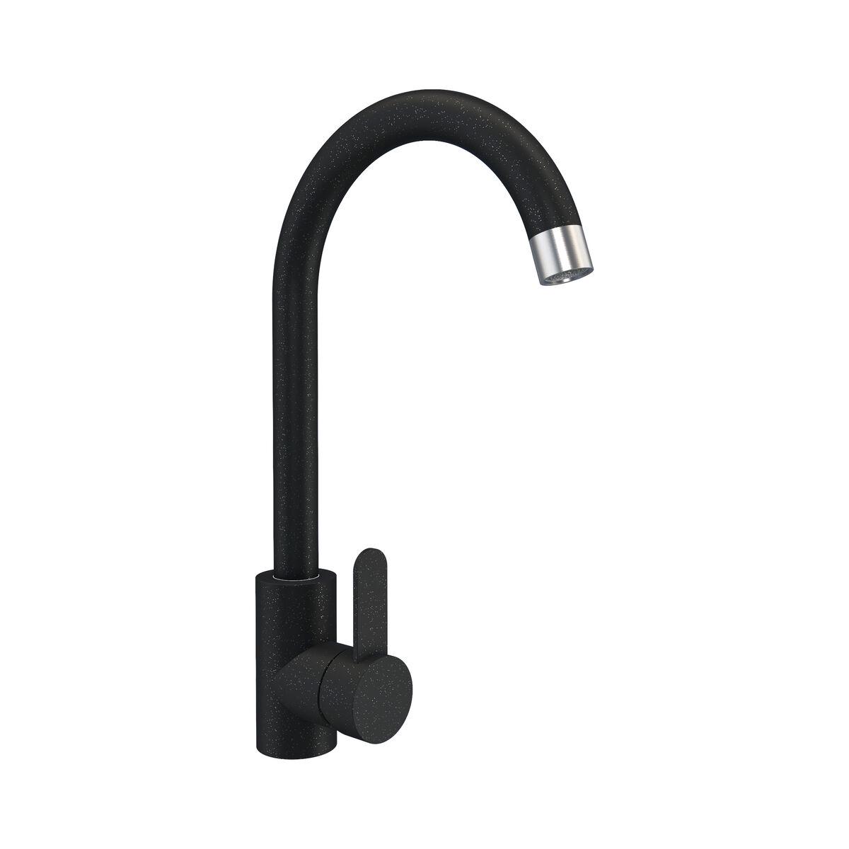 Змішувач кухонний Platinum 3008A-FH глянець Чорний (000031779)