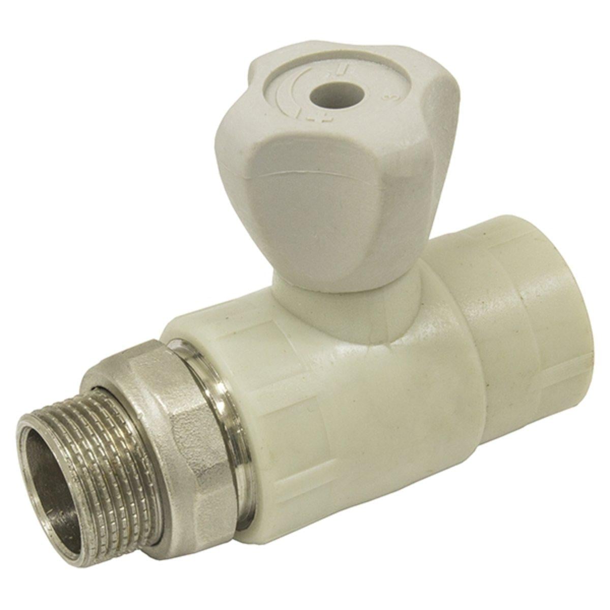 Кран с накидной гайкой прямой ЭКО PN20 20 мм 1/2" (SW-14104)