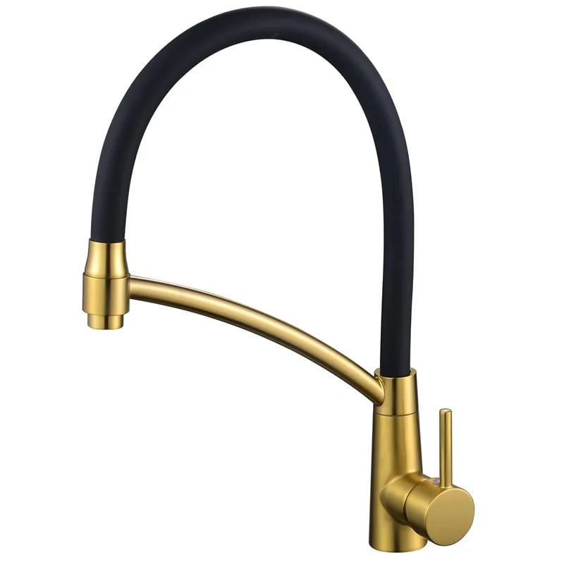 Змішувач для кухні MIXXUS Premium Rossi 017 REFL Brushed Gold/Black (MP6723)