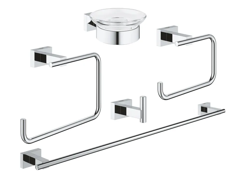 Набор аксессуаров Grohe Essentials Cube New 5 в 1 (40758001)