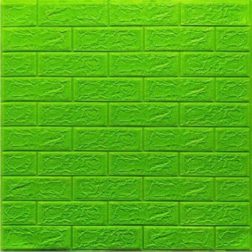 Панель самоклеющаяся 3D под зеленый кирпич 700x770x5 мм