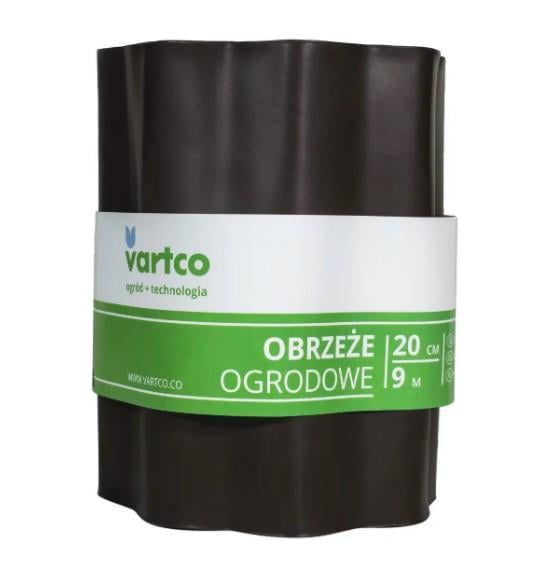 Бордюрная лента VARTCO 9 м х 20 см Коричневый (БОРЛ0006)