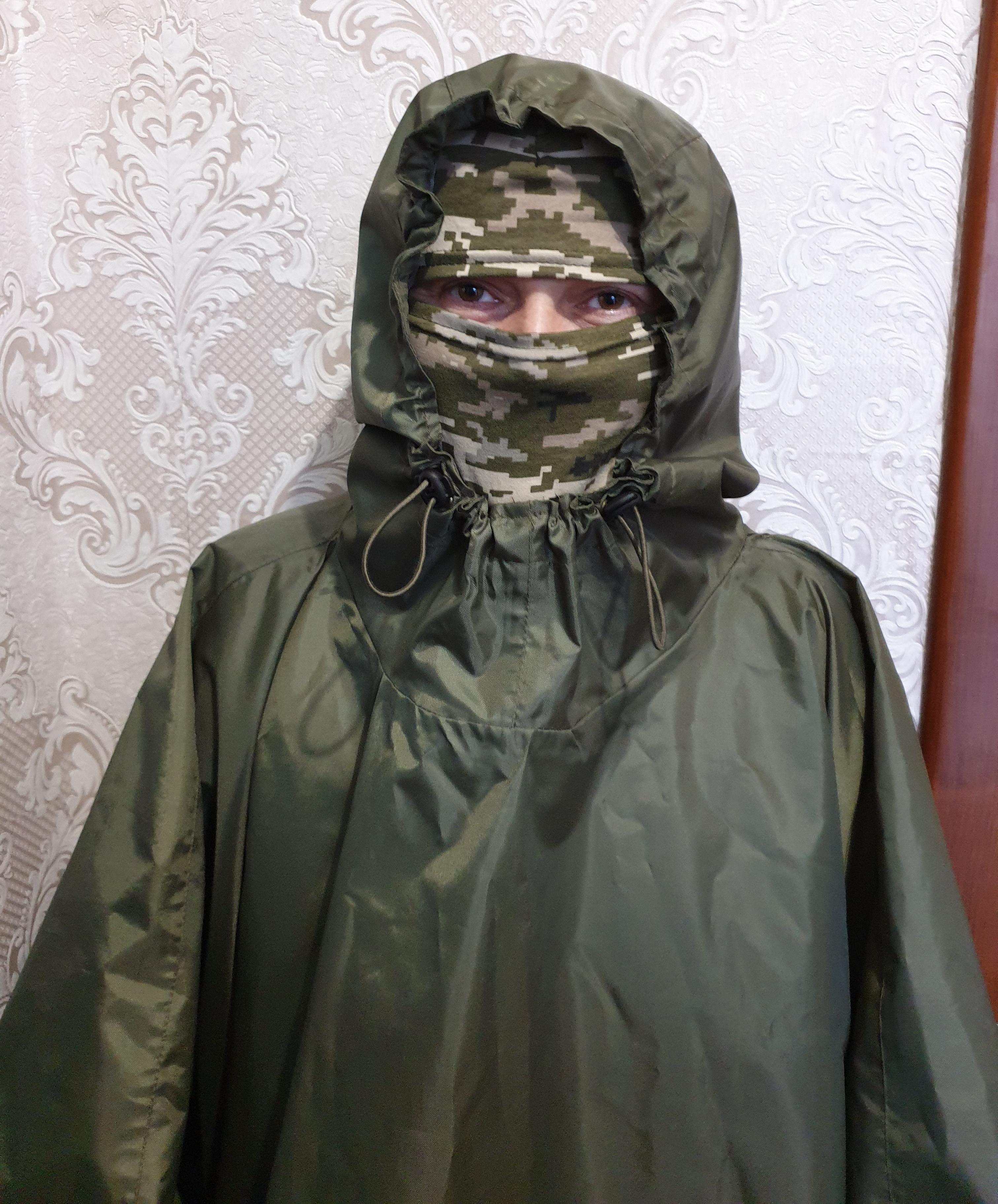 Пончо хакі (10) - фото 2 Пончо хакі (10) - фото 2