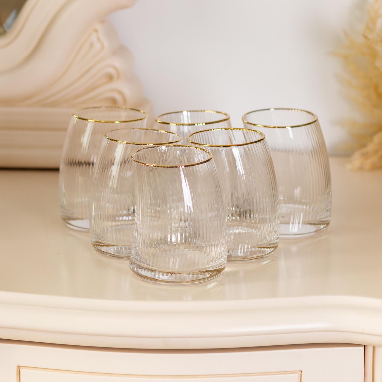 Набір склянок із вигнутими стінками та вертикальним рифленням HP-16-20 6 шт. 400 мл (A-032900) - фото 4 Набір склянок із вигнутими стінками та вертикальним рифленням HP-16-20 6 шт. 400 мл (A-032900) - фото 4