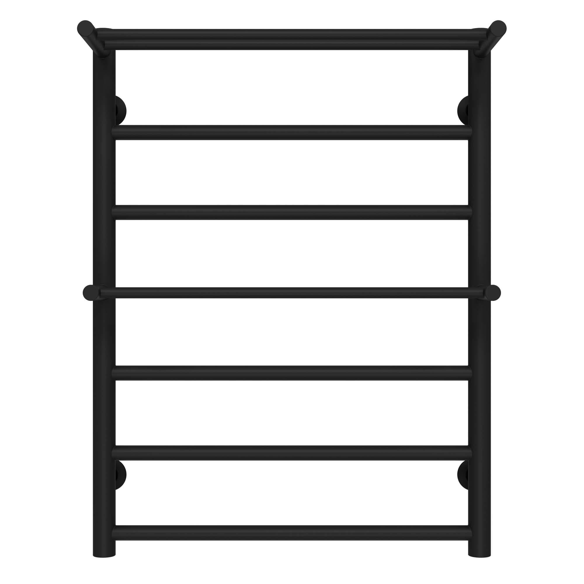 Полотенцесушитель водяной Deffi Терма Плюс П7 нижнее подключение нержавеющая сталь 500х700 мм Черный (C.TA.70.50.7.B.A)