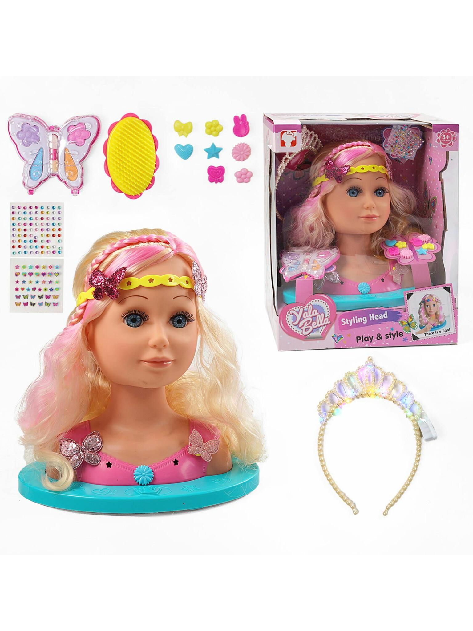 Лялька манекен YL 888 D-1 підсвічування голова для зачісок макіяжа (253872)