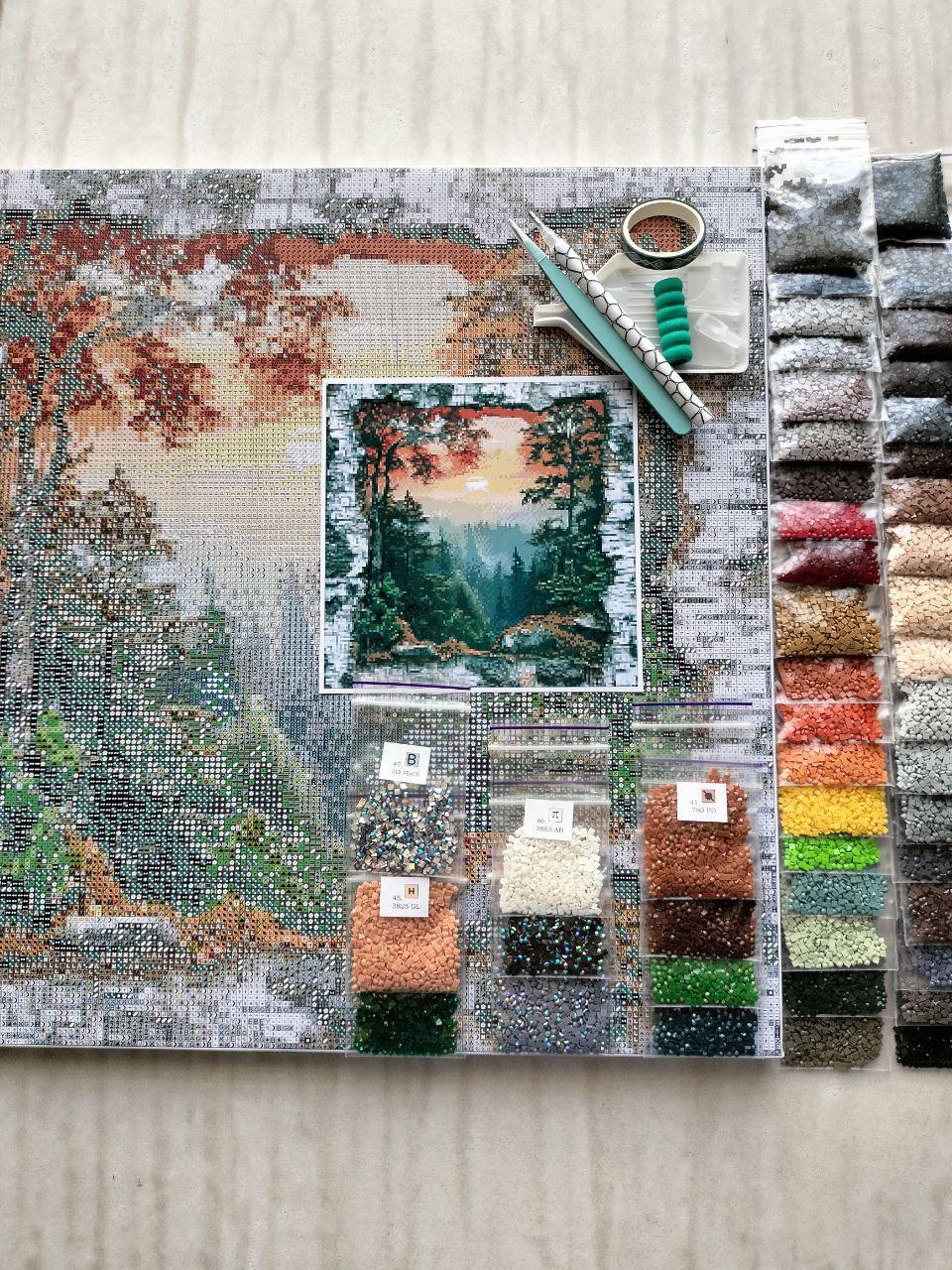 Алмазная мозаика АлМазка За горизонтом квадратные алмазы без подрамника 40x40 см (АлМ-282) - фото 5 Алмазная мозаика АлМазка За горизонтом квадратные алмазы без подрамника 40x40 см (АлМ-282) - фото 5