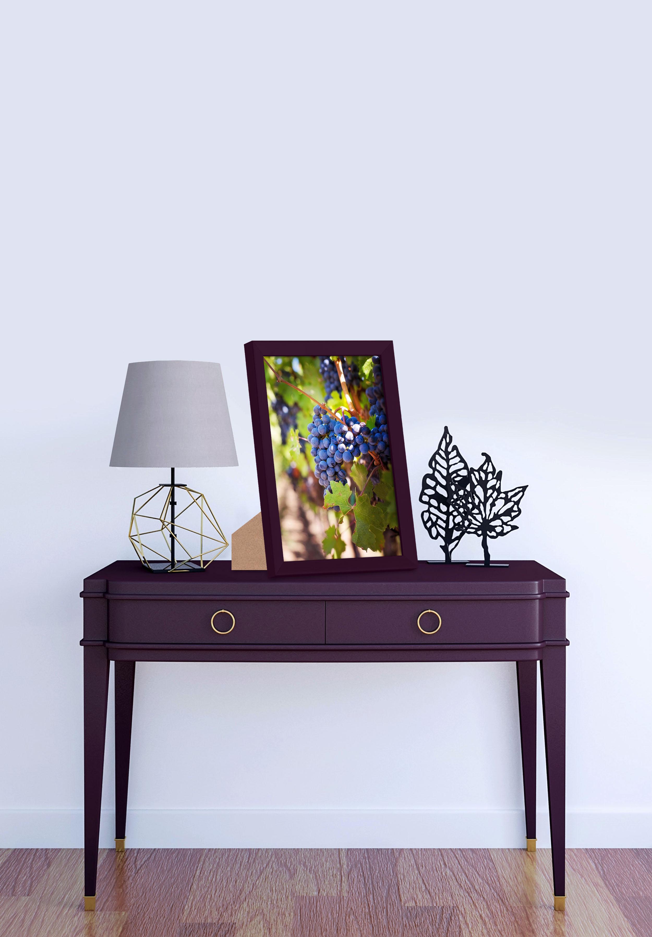 Фоторамка деревянная EmojiFrame 20х30 см AH2220-02 антибликовое стекло 2 мм с ножкой Фиолетовый - фото 5