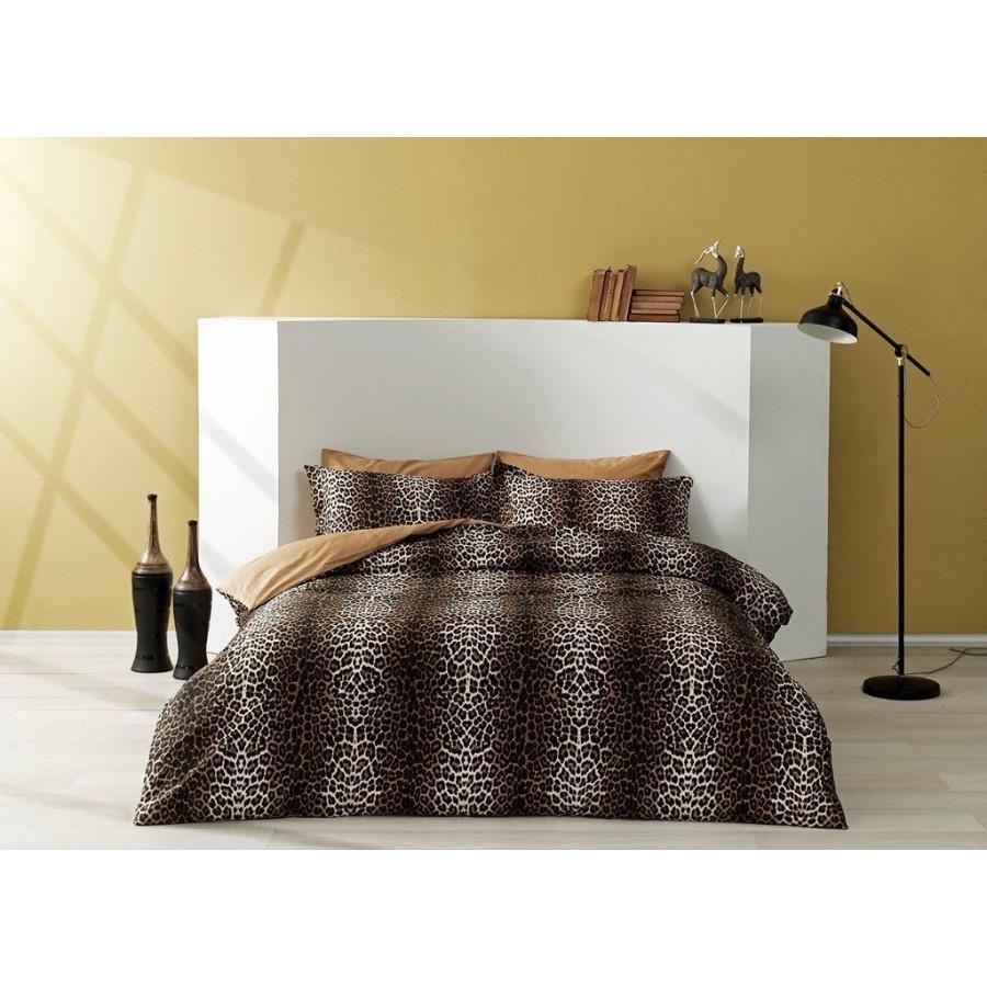 Постельное белье TАС Leopard kahve кофе евро (svt-2000022244497)
