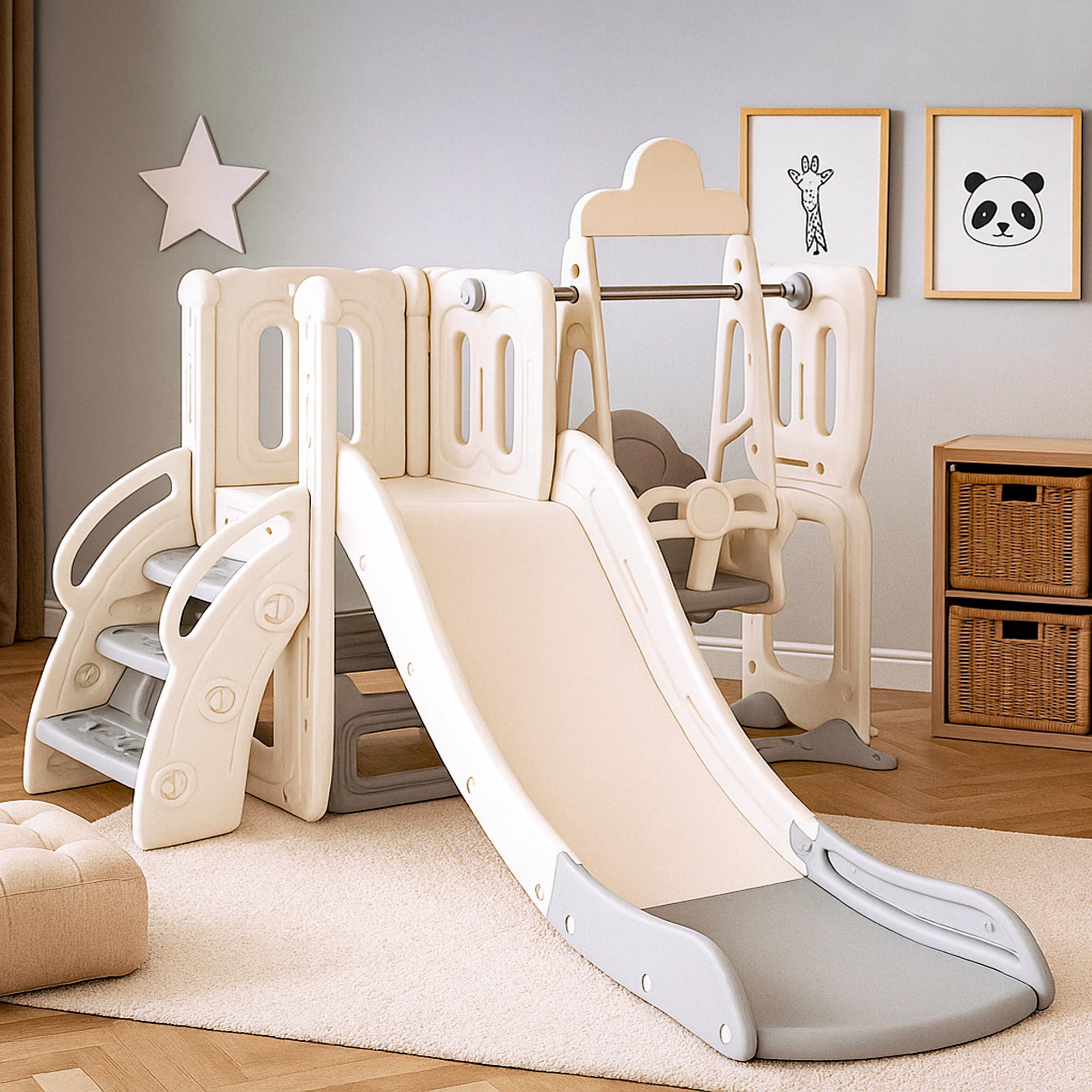 Дитячий ігровий комплекс Mealux Elsa White/Grey (KD-B012 White/Grey) - фото 2 Дитячий ігровий комплекс Mealux Elsa White/Grey (KD-B012 White/Grey) - фото 2